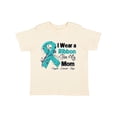 thumbnail image 1 of Inktastic Mom Ovarian Cancer Ribbon Boys or Girls Toddler T-Shirt, 1 of 5