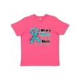thumbnail image 1 of Inktastic Mom Ovarian Cancer Ribbon Youth T-Shirt, 1 of 5