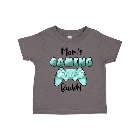Inktastic Mom's Gaming Buddy- Aqua Controller Boys or Girls Toddler T-Shirt