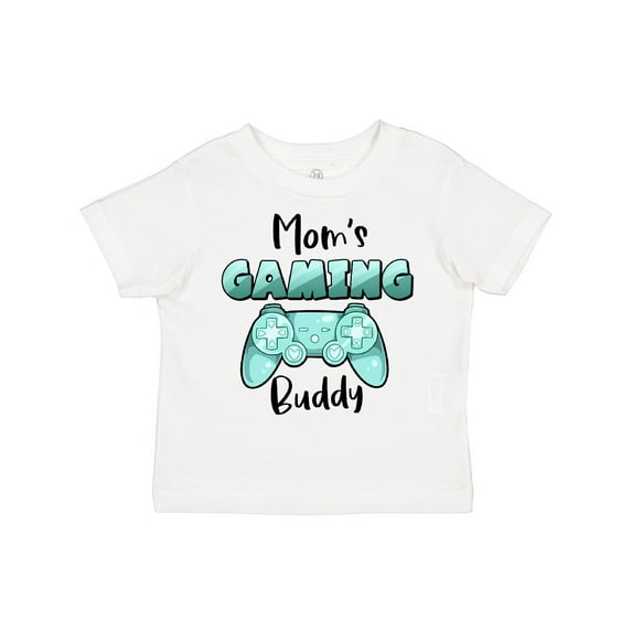 Inktastic Mom's Gaming Buddy- Aqua Controller Boys or Girls Toddler T-Shirt