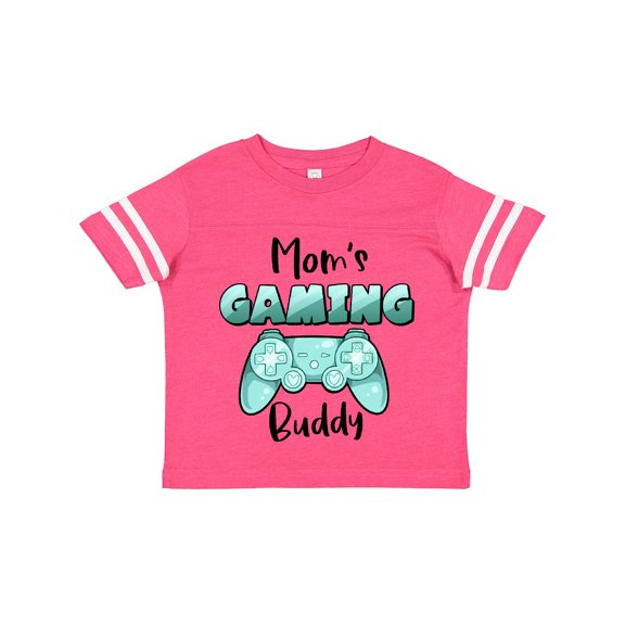 Inktastic Mom's Gaming Buddy- Aqua Controller Boys or Girls Toddler T-Shirt