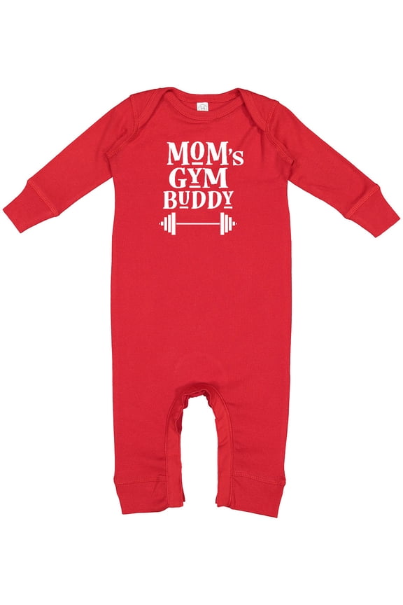 Mom's Gym Buddy Fitness Workout Baby Romper Coveralls