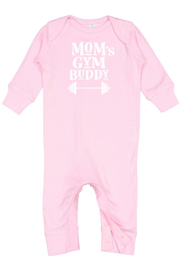 Mom's Gym Buddy Fitness Workout Baby Romper Coveralls