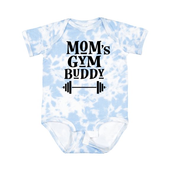 Inktastic Mom's Gym Buddy Fitness Workout Boys or Girls Baby Bodysuit