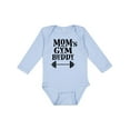 thumbnail image 1 of Inktastic Mom's Gym Buddy Fitness Workout Boys or Girls Long Sleeve Baby Bodysuit, 1 of 5