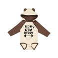thumbnail image 1 of Inktastic Mom's Gym Buddy Fitness Workout Boys or Girls Long Sleeve Baby Bodysuit, 1 of 5