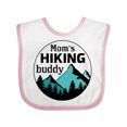 thumbnail image 1 of Inktastic Mom's Hiking Buddy with Mountains and Trees Boys or Girls Baby Bib, 1 of 4