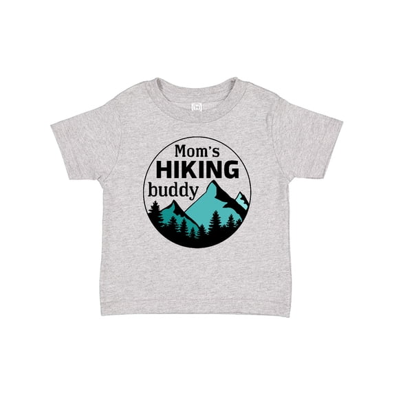 Inktastic Mom's Hiking Buddy with Mountains and Trees Boys or Girls Baby T-Shirt