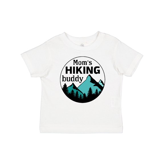 Inktastic Mom's Hiking Buddy with Mountains and Trees Boys or Girls Baby T-Shirt