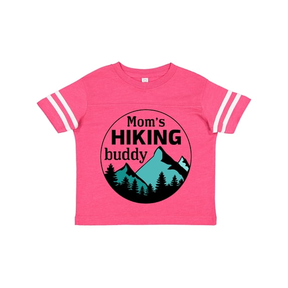 Inktastic Mom's Hiking Buddy with Mountains and Trees Boys or Girls Toddler T-Shirt