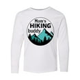 thumbnail image 1 of Inktastic Mom's Hiking Buddy with Mountains and Trees Long Sleeve Youth T-Shirt, 1 of 5
