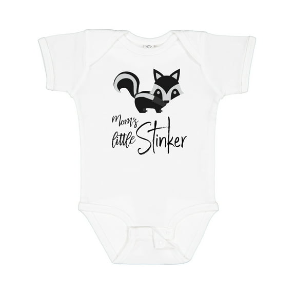 Inktastic Mom's Little Stinker Boys or Girls Baby Bodysuit