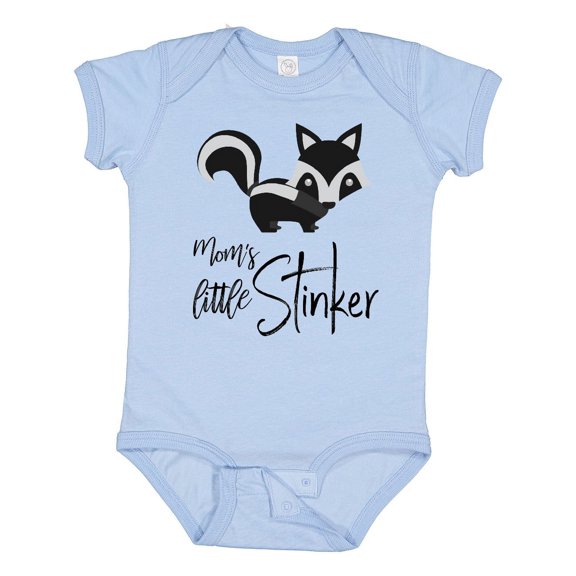 Inktastic Mom's Little Stinker Boys or Girls Baby Bodysuit