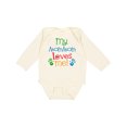 thumbnail image 1 of Inktastic Mommom Loves Me Childs Boys or Girls Long Sleeve Baby Bodysuit, 1 of 5