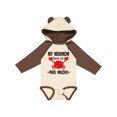 thumbnail image 1 of Inktastic MomMom Loves Me Grandson Boys or Girls Long Sleeve Baby Bodysuit, 1 of 5