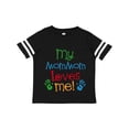 thumbnail image 1 of Inktastic MomMom Loves me Childs Boys or Girls Toddler T-Shirt, 1 of 5