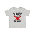 thumbnail image 1 of Inktastic Mommom and Poppop Love Me Grandson Boys or Girls Baby T-Shirt, 1 of 5