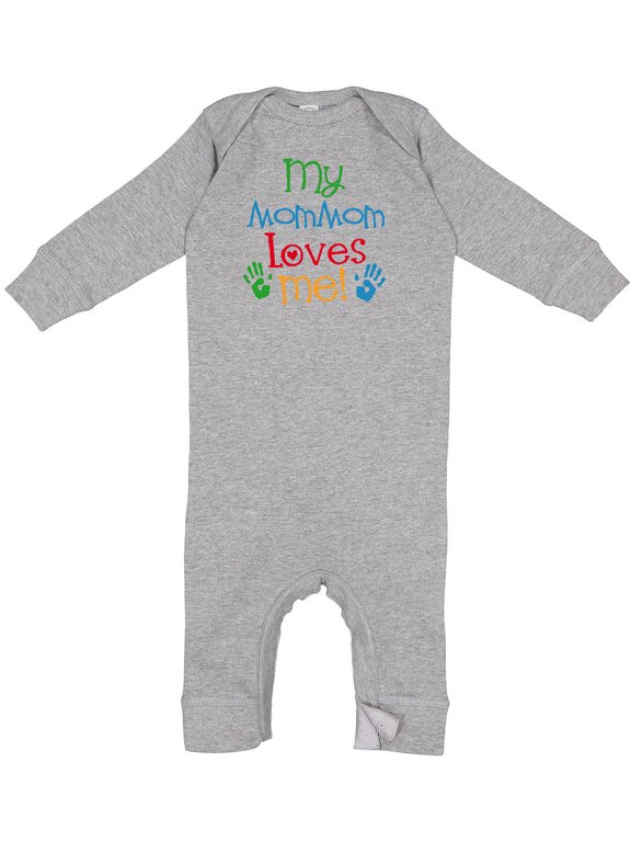 Mommom Loves Me Childs Baby Romper Coveralls