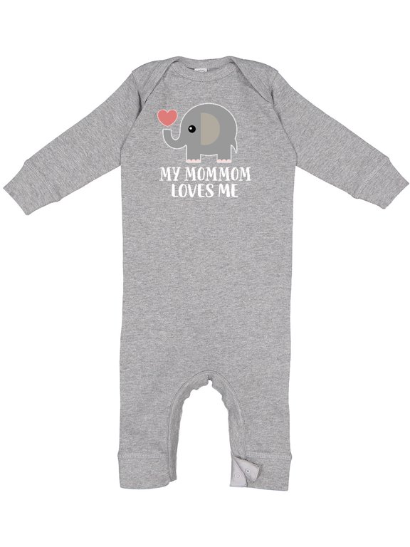 Mommom Loves Me Grandchild Baby Romper Coveralls