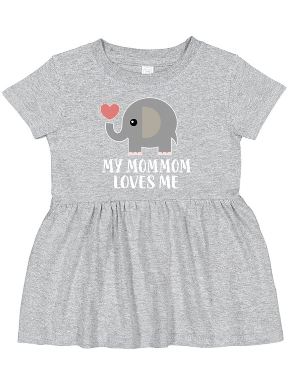 Mommom Loves Me Grandchild Girls Baby Dress