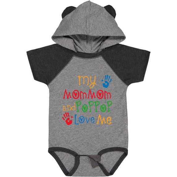 Inktastic Mommom and Poppop Love Me Boys or Girls Baby Bodysuit