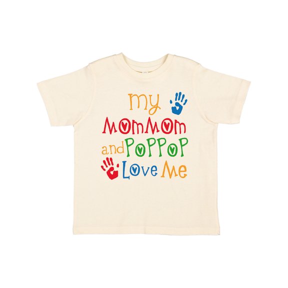 Inktastic Mommom and Poppop Love Me Boys or Girls Toddler T-Shirt