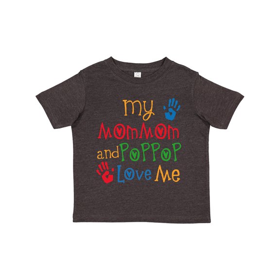 Inktastic Mommom and Poppop Love Me Boys or Girls Toddler T-Shirt