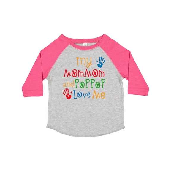 Inktastic Mommom and Poppop Love Me Boys or Girls Toddler T-Shirt