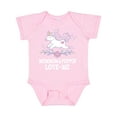 thumbnail image 1 of Inktastic Mommom and Poppop Love Me Unicorn Girls Baby Bodysuit, 1 of 5