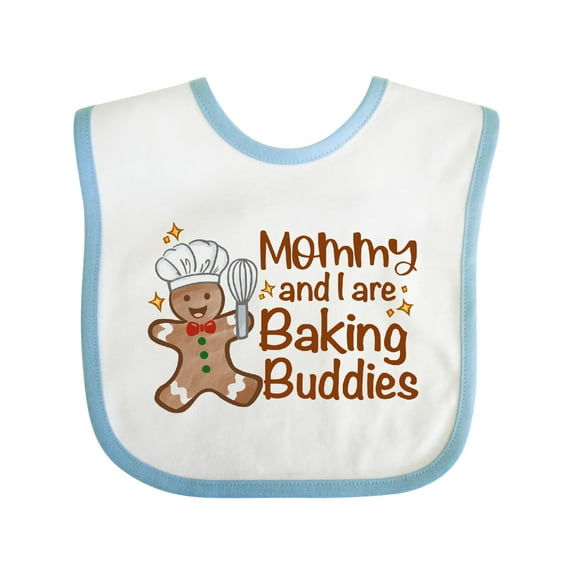 Inktastic Mommy And I Are Baking Buddies Boys or Girls Baby Bib