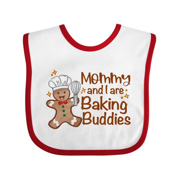 Inktastic Mommy And I Are Baking Buddies Boys or Girls Baby Bib