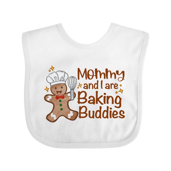 Inktastic Mommy And I Are Baking Buddies Boys or Girls Baby Bib