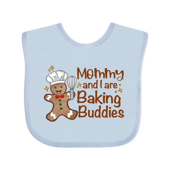 Inktastic Mommy And I Are Baking Buddies Boys or Girls Baby Bib
