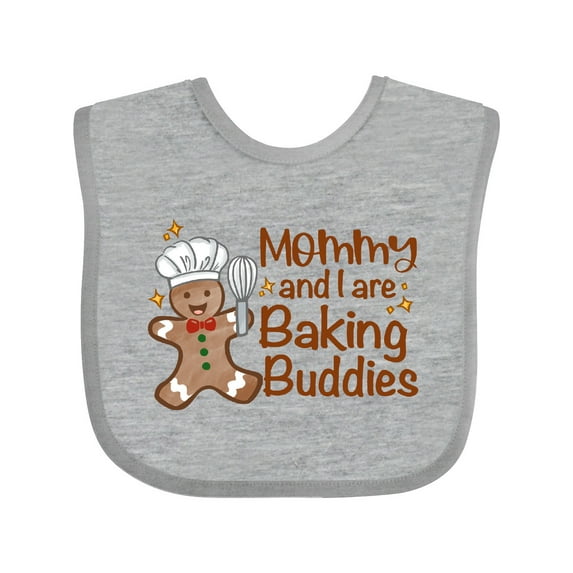 Inktastic Mommy And I Are Baking Buddies Boys or Girls Baby Bib