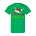 thumbnail image 1 of Inktastic Mommy Claus with Christmas Santa Hat and Snowflakes T-Shirt, 1 of 5
