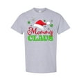 thumbnail image 1 of Inktastic Mommy Claus with Christmas Santa Hat and Snowflakes T-Shirt, 1 of 5