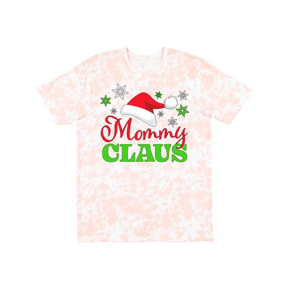 Inktastic Mommy Claus with Christmas Santa Hat and Snowflakes T-Shirt