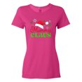 thumbnail image 1 of Inktastic Mommy Claus with Christmas Santa Hat and Snowflakes Women's T-Shirt, 1 of 5