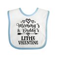 thumbnail image 1 of Inktastic Mommy Daddy Little Valentine Boys or Girls Baby Bib, 1 of 4