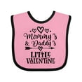 thumbnail image 1 of Inktastic Mommy Daddy Little Valentine Boys or Girls Baby Bib, 1 of 4