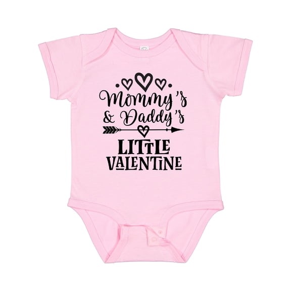 Inktastic Mommy Daddy Little Valentine Boys or Girls Baby Bodysuit