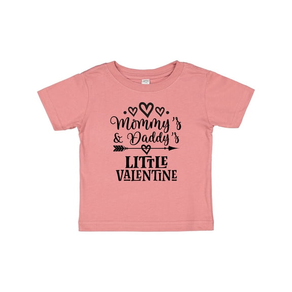Inktastic Mommy Daddy Little Valentine Boys or Girls Baby T-Shirt