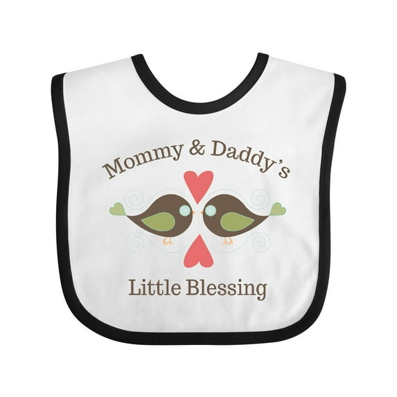 Inktastic Mommy & Daddy's Little Blessing Boys or Girls Baby Bib