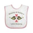 thumbnail image 1 of Inktastic Mommy & Daddy's Little Blessing Boys or Girls Baby Bib, 1 of 4
