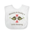 thumbnail image 1 of Inktastic Mommy & Daddy's Little Blessing Boys or Girls Baby Bib, 1 of 4
