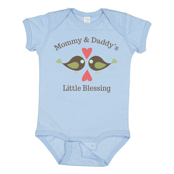 Inktastic Mommy & Daddy's Little Blessing Boys or Girls Baby Bodysuit