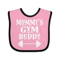 thumbnail image 1 of Inktastic Mommy Gym Buddy Fitness Gift Boys or Girls Baby Bib, 1 of 4