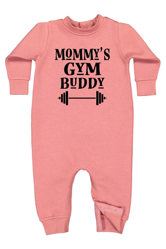 Mommy Gym Buddy Workout Baby Fleece Romper