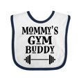 thumbnail image 1 of Inktastic Mommy Gym Buddy Workout Boys or Girls Baby Bib, 1 of 4