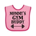 thumbnail image 1 of Inktastic Mommy Gym Buddy Workout Boys or Girls Baby Bib, 1 of 4